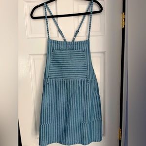 RVCA River Striped Overall Style Dress